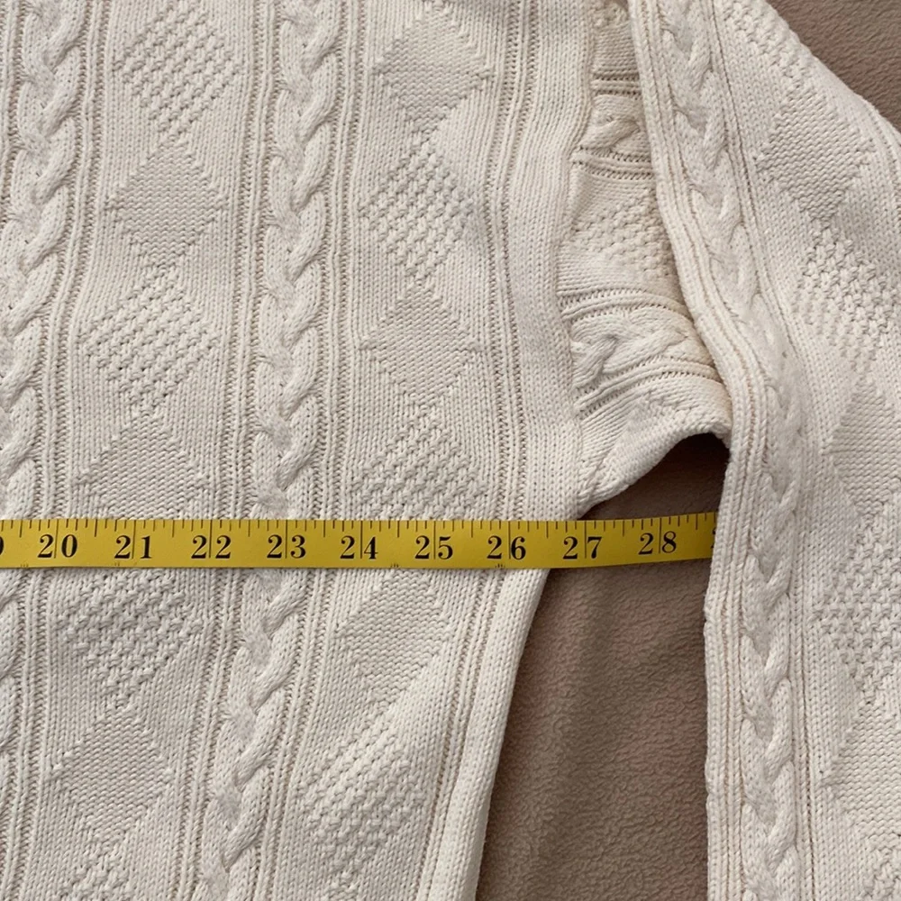 Spectacular JACK NICKLAUS V-Neck UNISEX Ivory Sweater ⛳️ - Picture 7 of 8